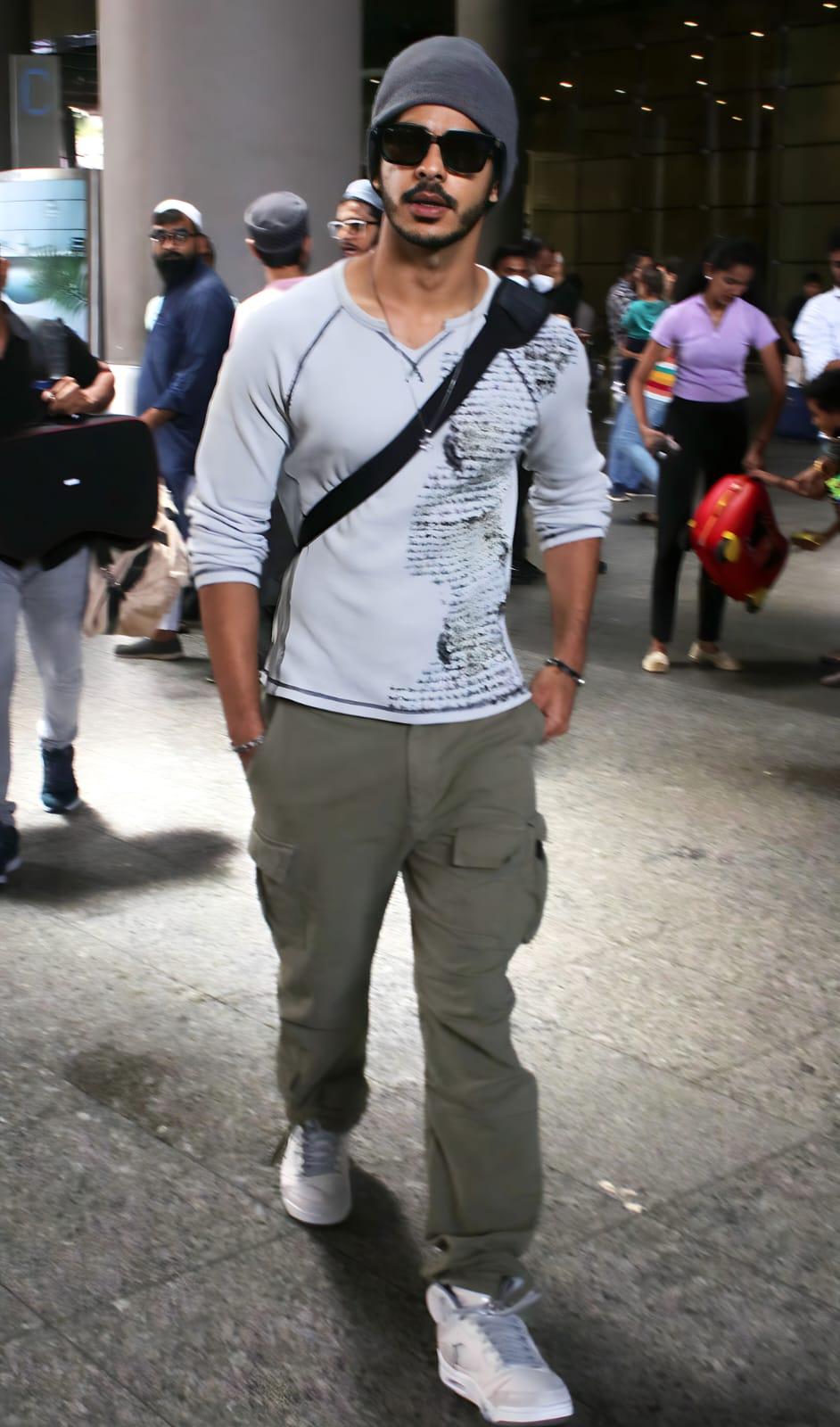 With an effortless blend of comfort and style, the young actor makes a statement with his trendy airport fashion.